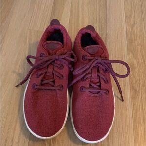 Allbirds Merino Wool Runners- maroon